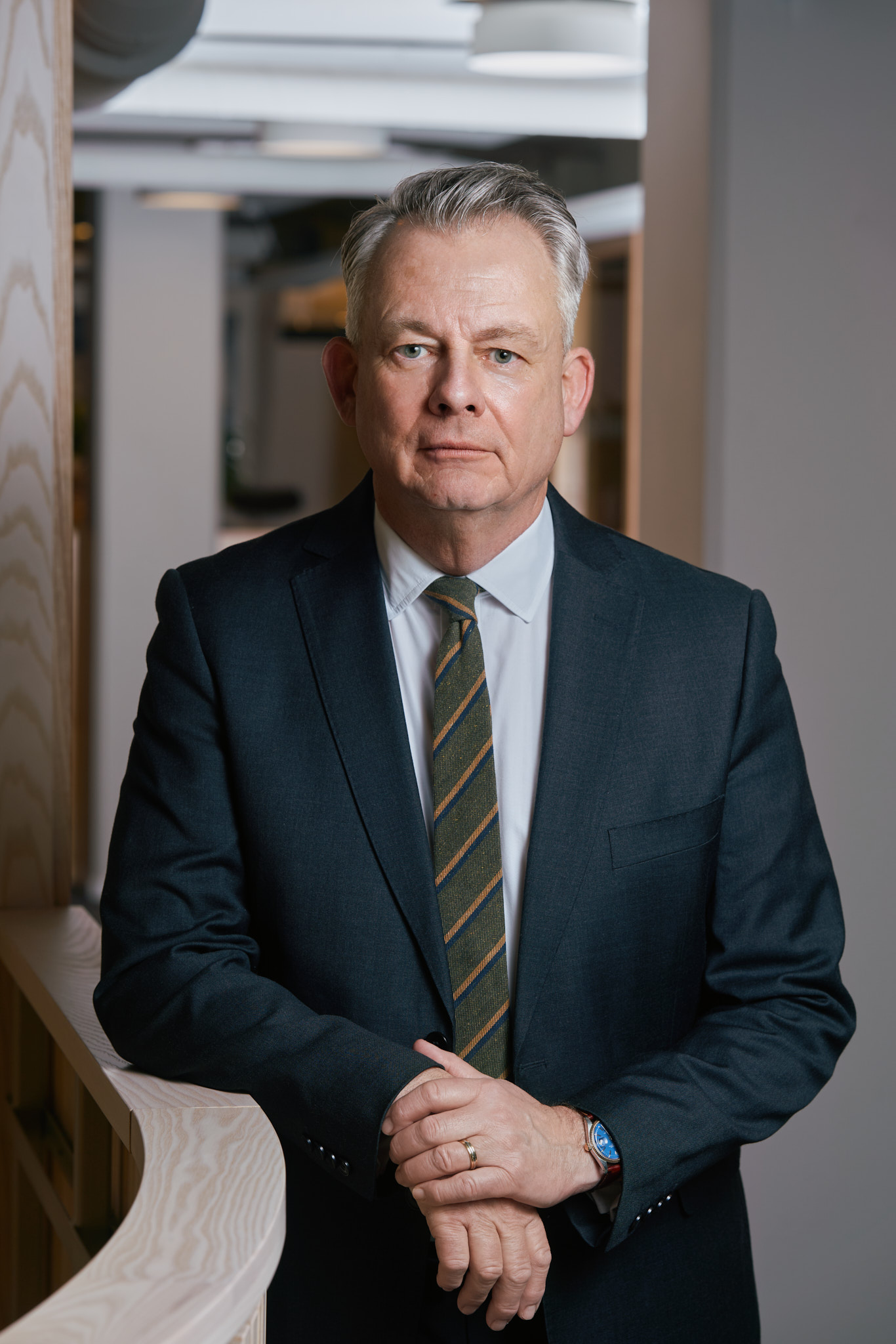Fotografi av Sacos ordförande Göran Arrius