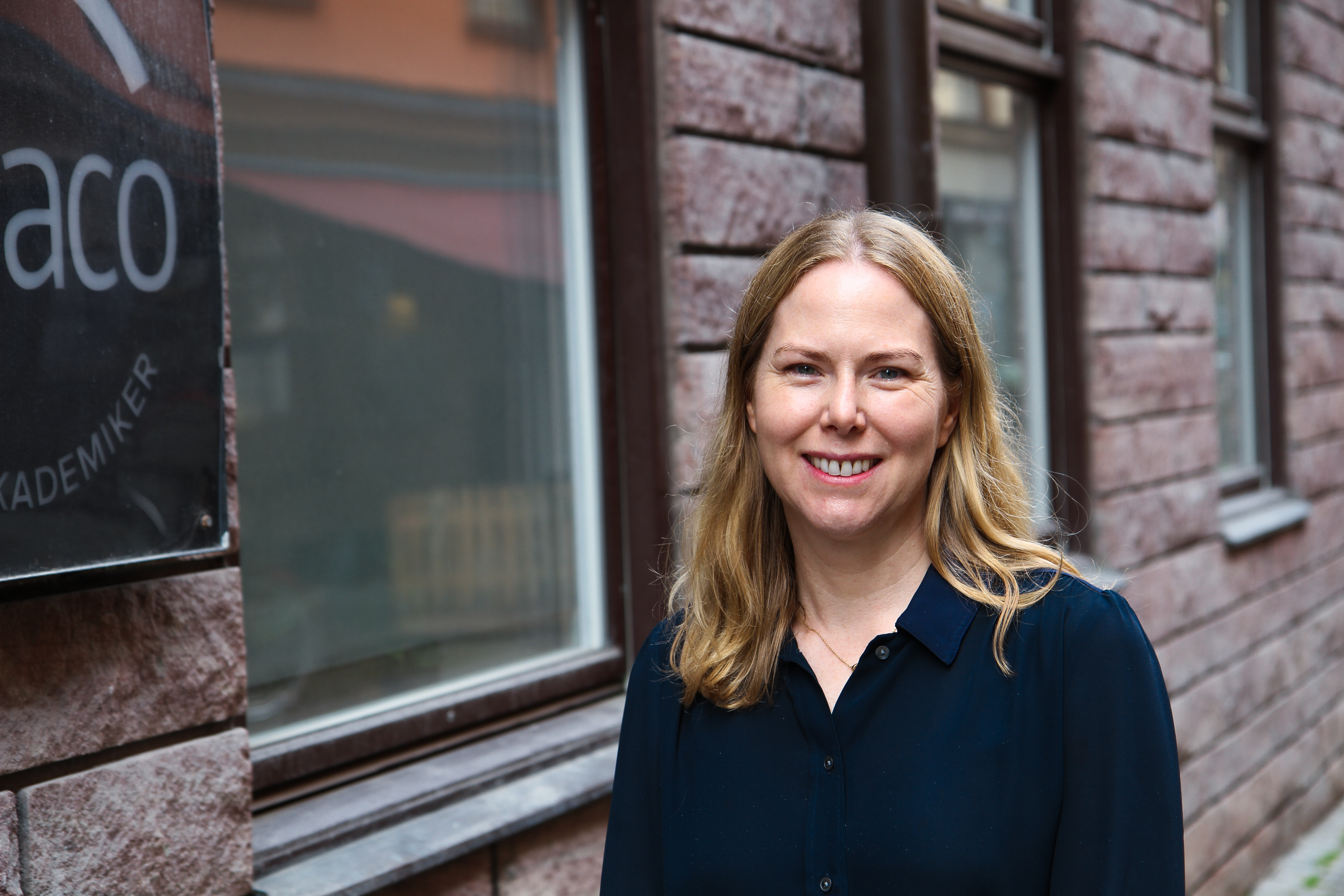 Fotografi av Sacos utredare i arbetsrätt, Maria Rasmussen